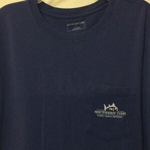 Southern Tide Navy Blue T-Shirt long sleeve